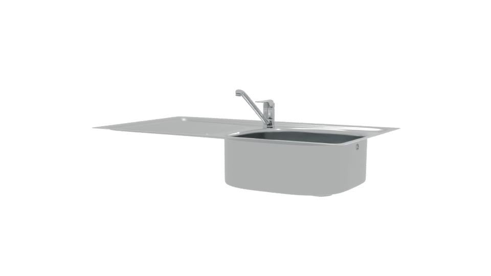Stylish Kitchen Sink Model 3D - Professional 3D Model Render 12