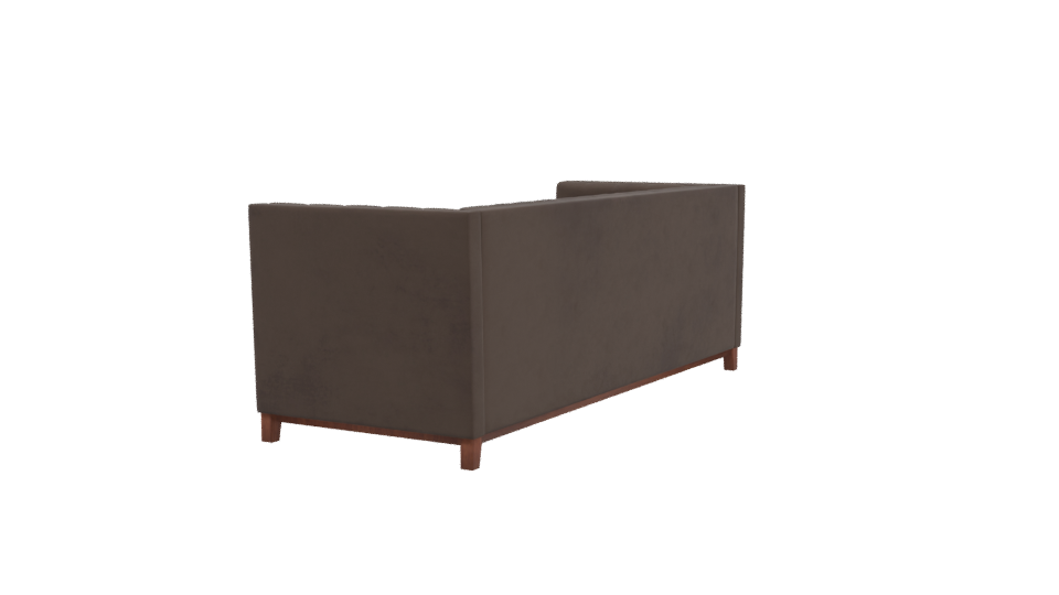 Sofa Roma 3C Velvet Chocolate 3D - Professional 3D Model Render 3