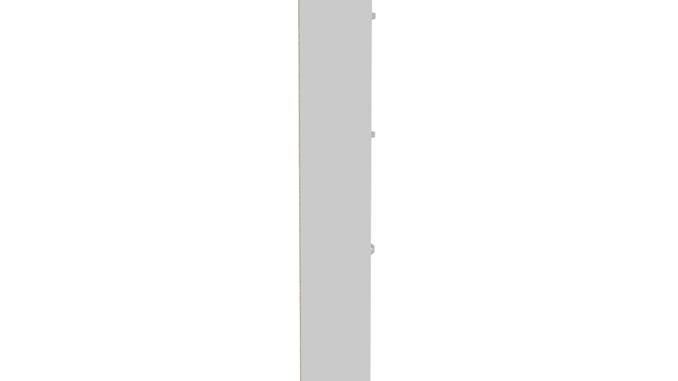 Minimalist 3-Drawer Cabinet Model - Professional 3D Model Render 8