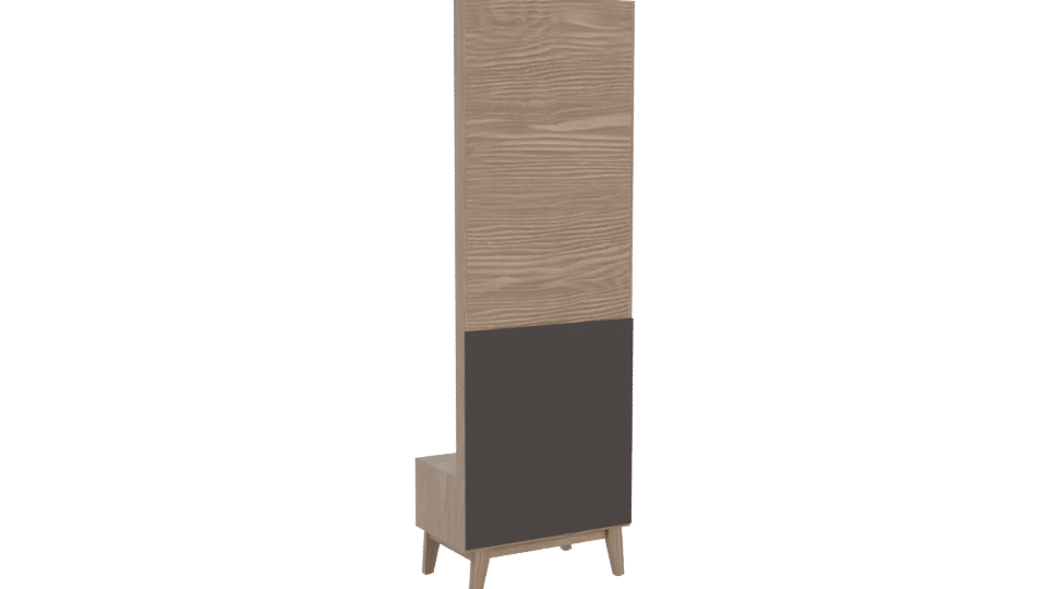 Stylish Wooden Mirror Cabinet 3D - Professional 3D Model Render 4