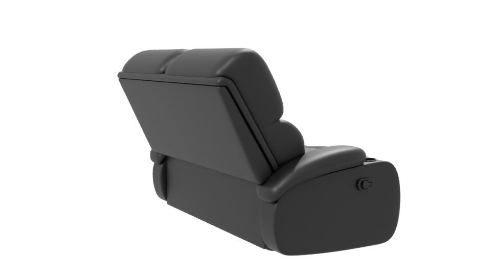 Stylish Reclining Sofa 3D Model - Professional 3D Model Render 7