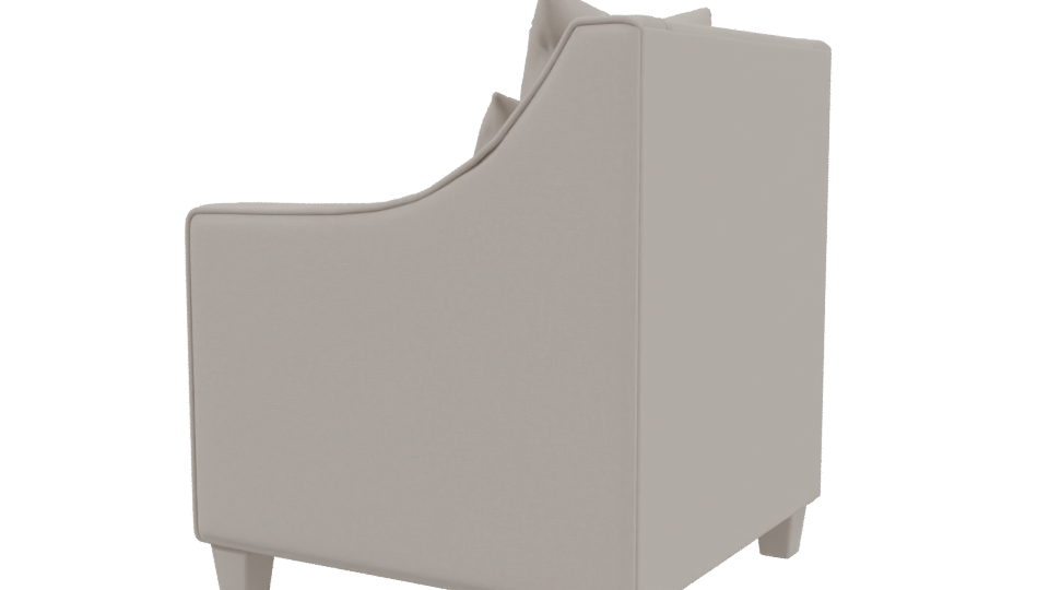 Stylish Modern Accent Chair 3D - Professional 3D Model Render 3