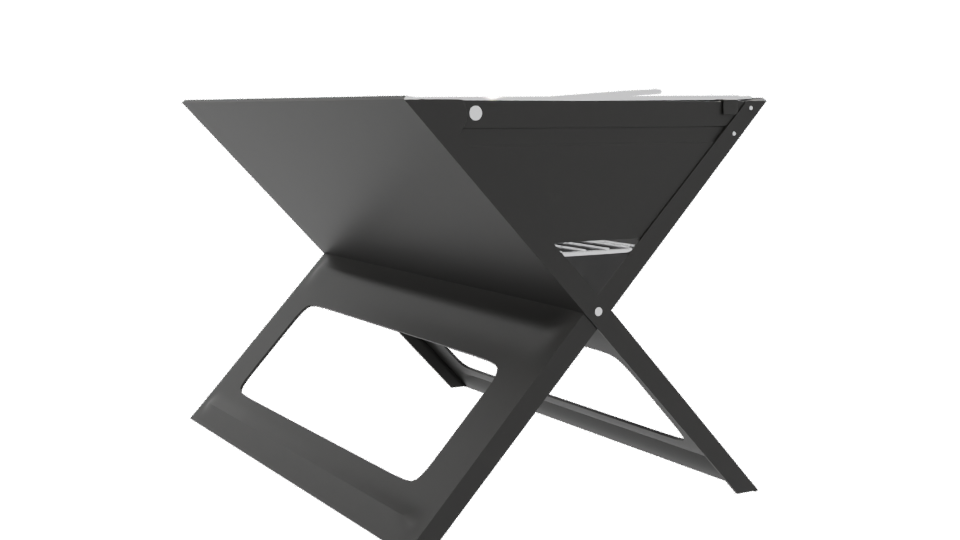 Portable Outdoor Charcoal Grill 3D - Professional 3D Model Render 7