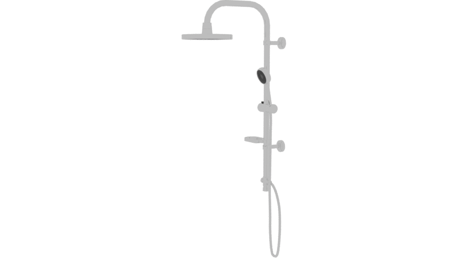 Sleek Modern Shower System 3D Model - Professional 3D Model Render 13