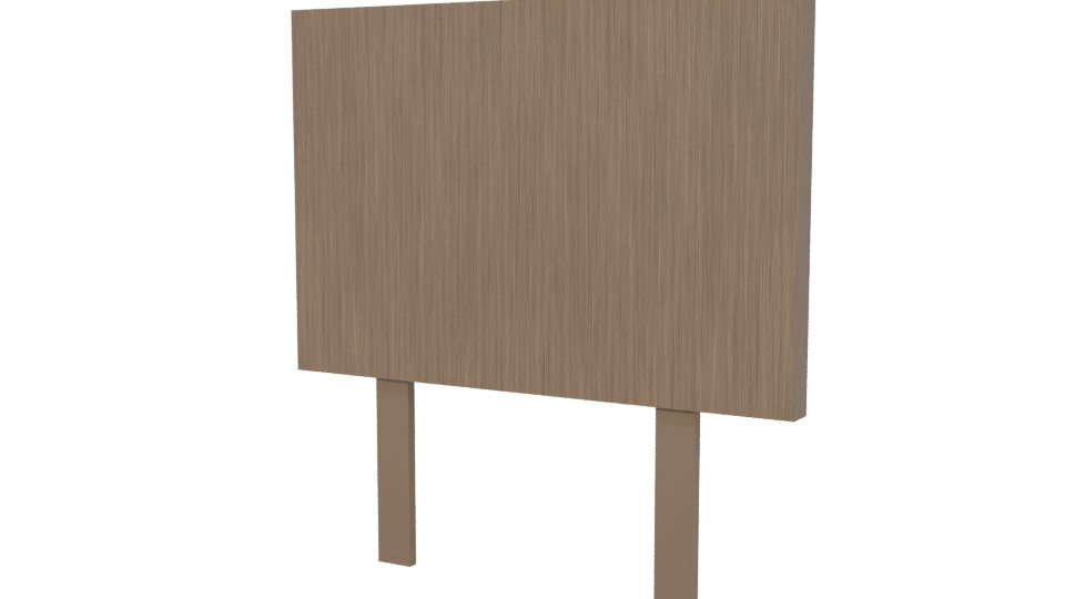 Budapest Gray Headboard 3D Model - Professional 3D Model Render 6