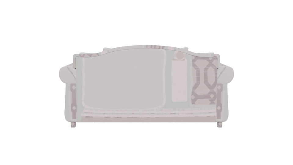 Elegant Vintage Sofa 3D Model - Professional 3D Model Render 5