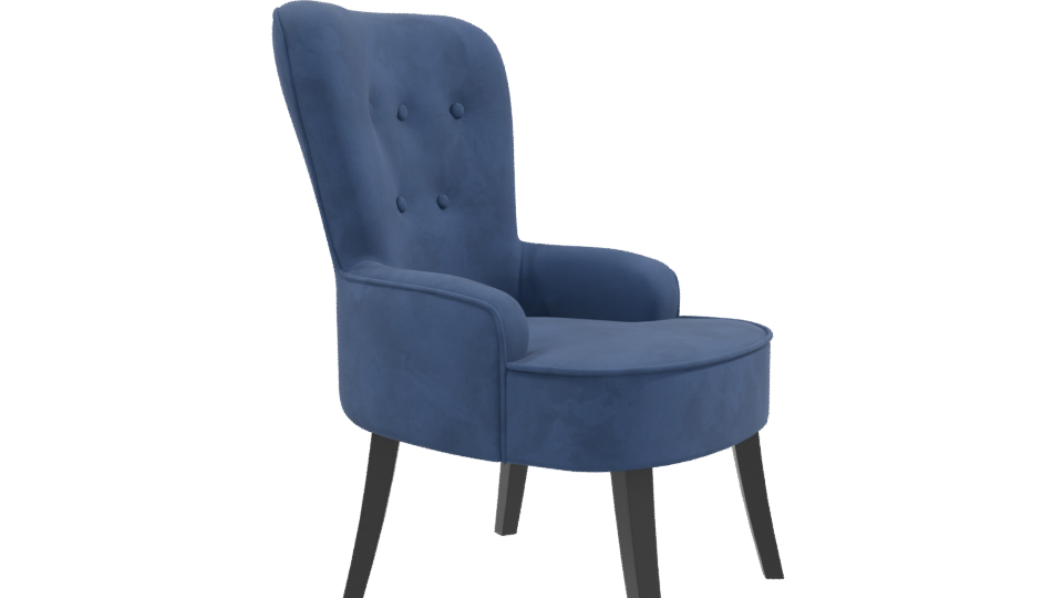 Stylish Fabric Accent Chair 3D - Professional 3D Model Render 9