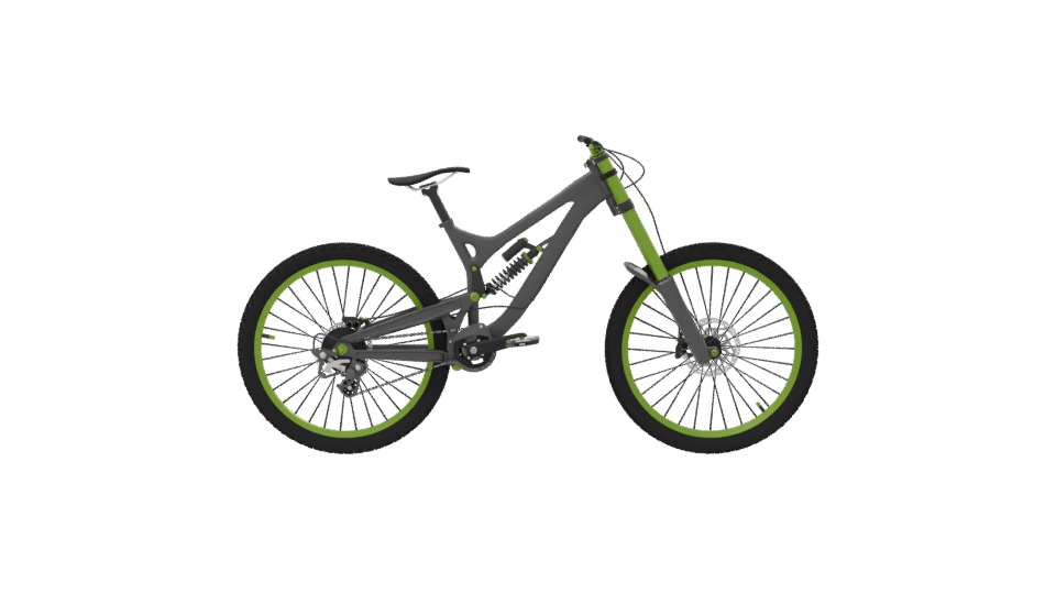 Dynamic Mountain Bike 3D Model - Professional 3D Model Render 8