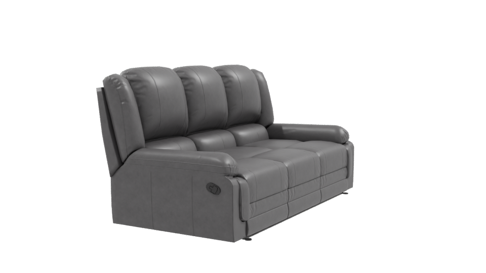 Contemporary Leather Sofa 3D Model - Professional 3D Model Render 9