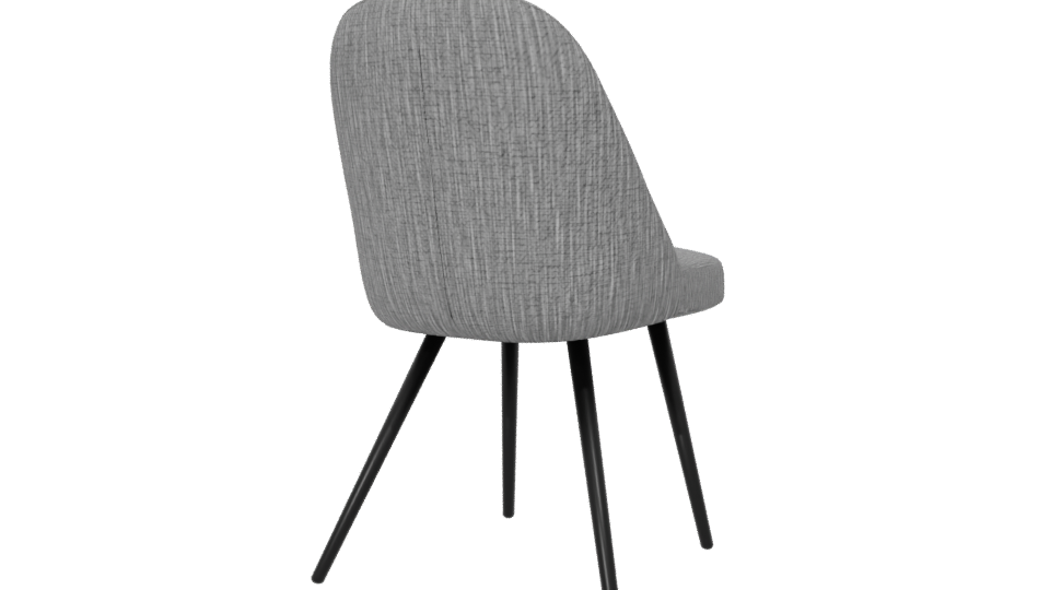 Stylish Fabric Dining Chair 3D - Professional 3D Model Render 6