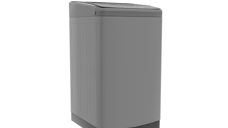Stylish Top-Load Washing Machine 3D - Professional 3D Model Render 10