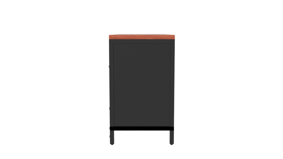 Industrial Style Storage Console 3D - Professional 3D Model Render 2