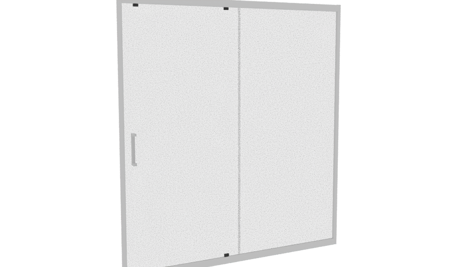 Stylish Modern Sliding Glass Door - Professional 3D Model Render 4