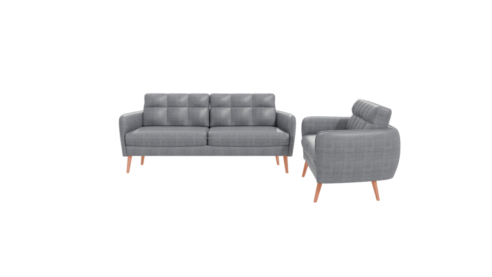 Stylish Modern Sofa Set 3D - Professional 3D Model Render 11
