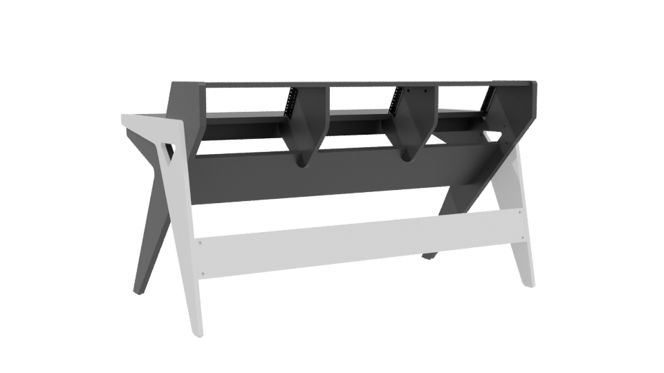 Minimalist Study Desk Model - Professional 3D Model Render 4