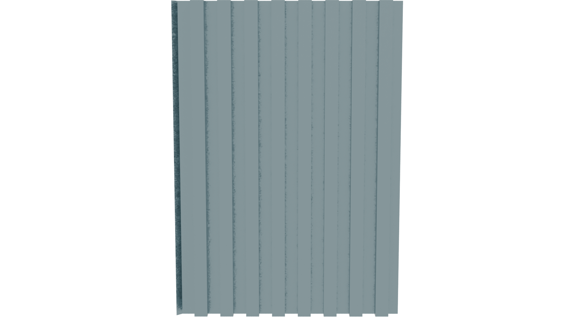 Stylized Metal Wall Panel 3D - Professional 3D Model Render 11