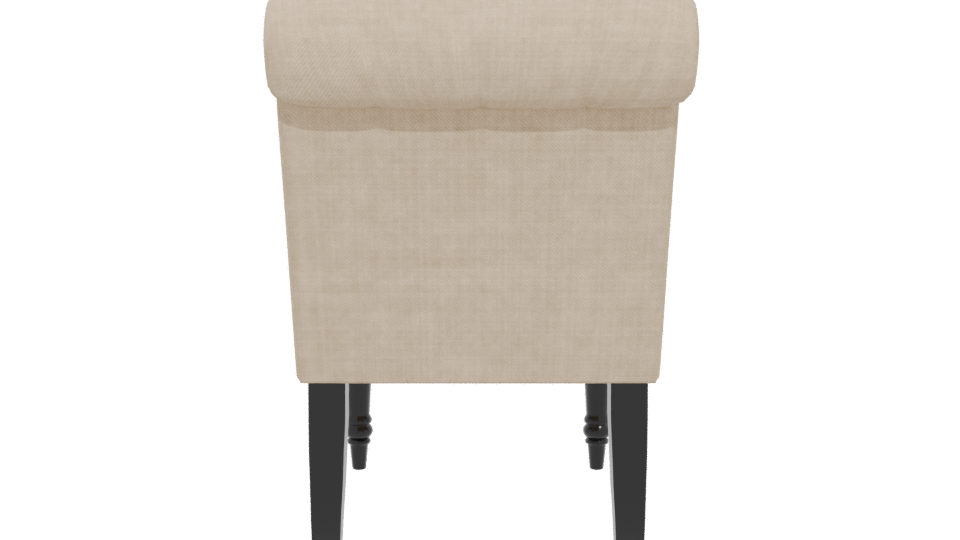 Elegant Tufted Accent Chair 3D - Professional 3D Model Render 5