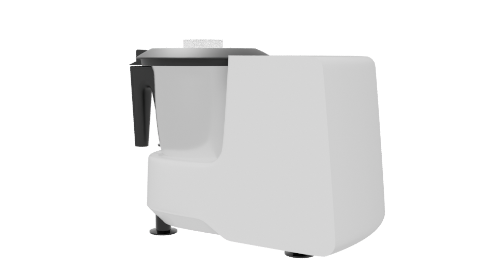 Modern Kitchen Food Processor 3D Model - Professional 3D Model Render 6