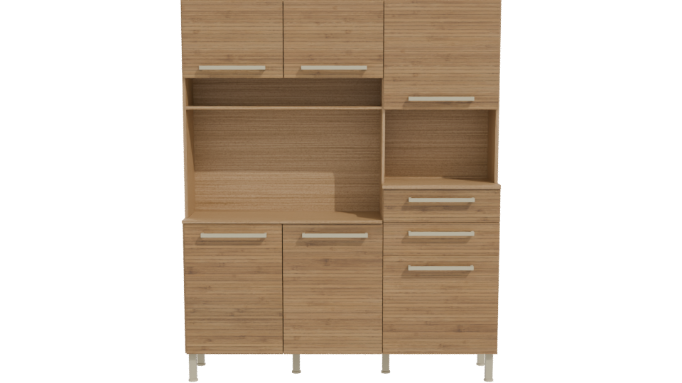 Modern Kitchen Cabinet 3D Model - Professional 3D Model Render 11