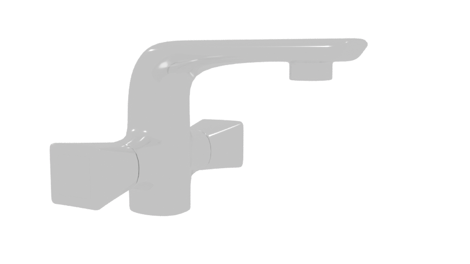 Stylish Modern Bathroom Faucet 3D Model - Professional 3D Model Render 9