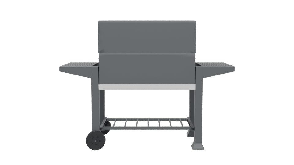 Stainless Steel Premium Grill Model - Professional 3D Model Render 5