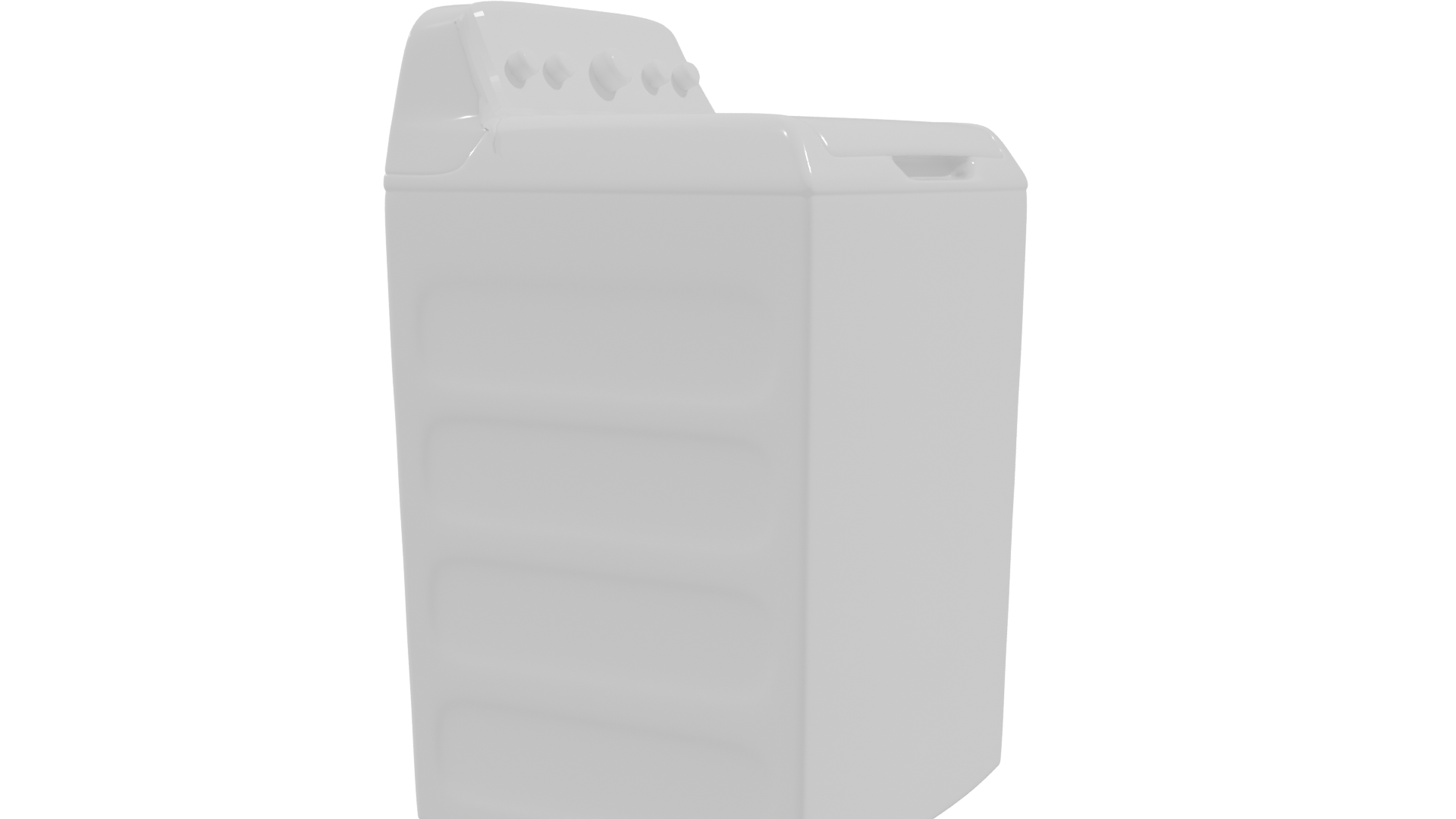 Top-Load Washing Machine 3D Model - Professional 3D Model Render 9