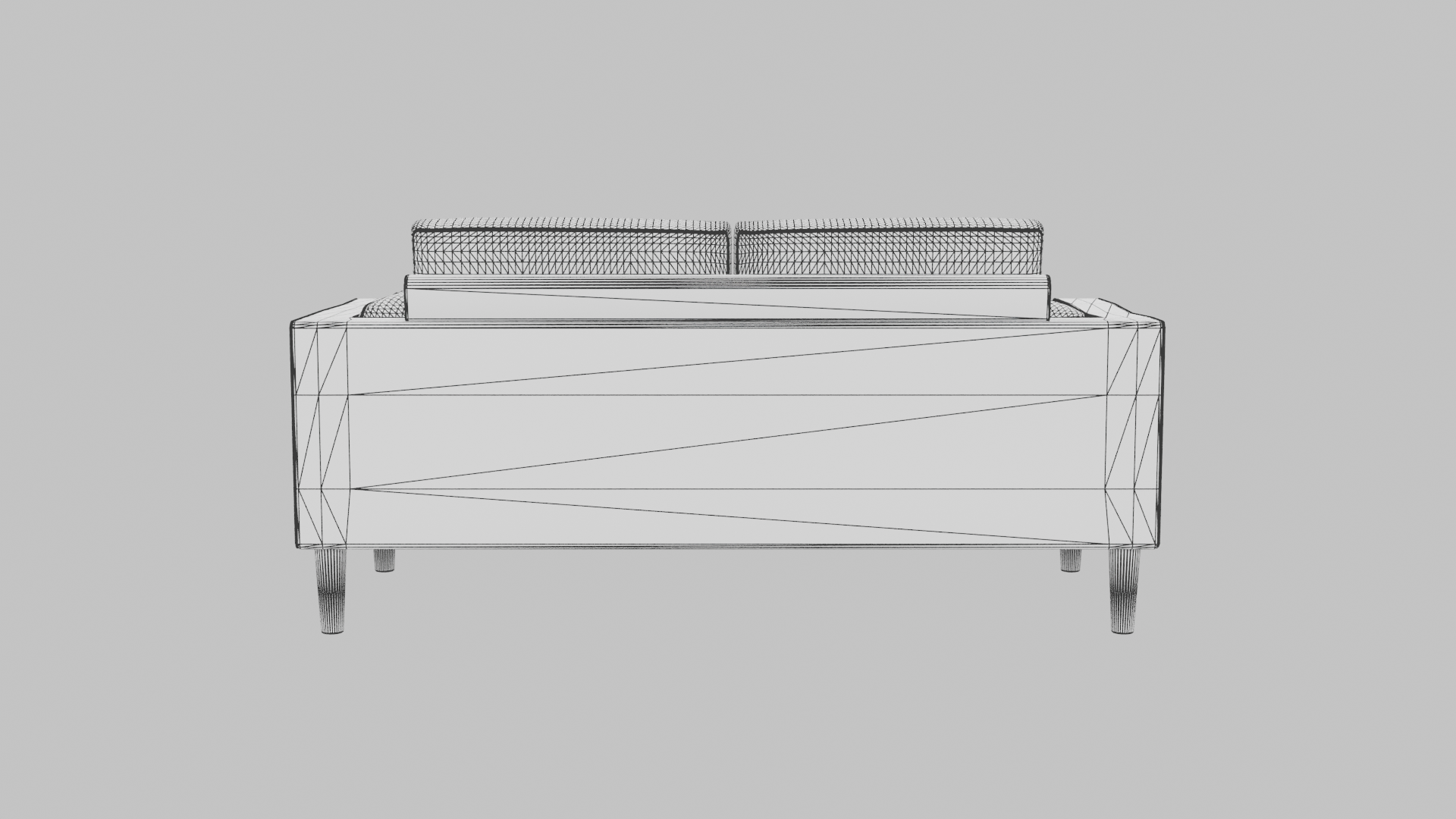 Stylish Modern Two-Seat Sofa - Professional 3D Model Render 14