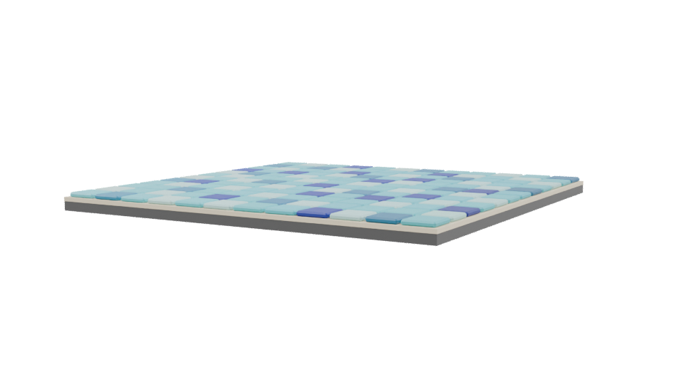 Stylized Mosaic Tile Floor Model - Professional 3D Model Render 9