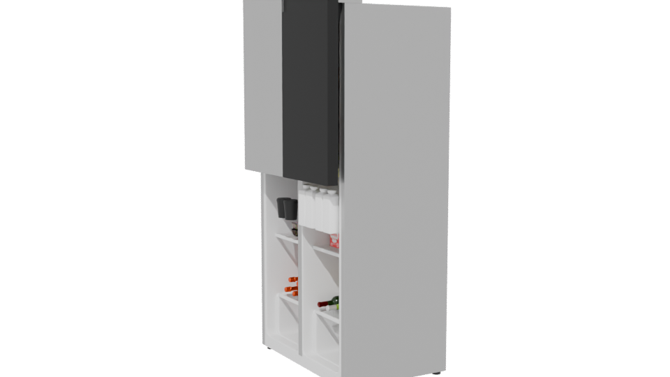 Sleek Modern Refrigerator 3D - Professional 3D Model Render 13