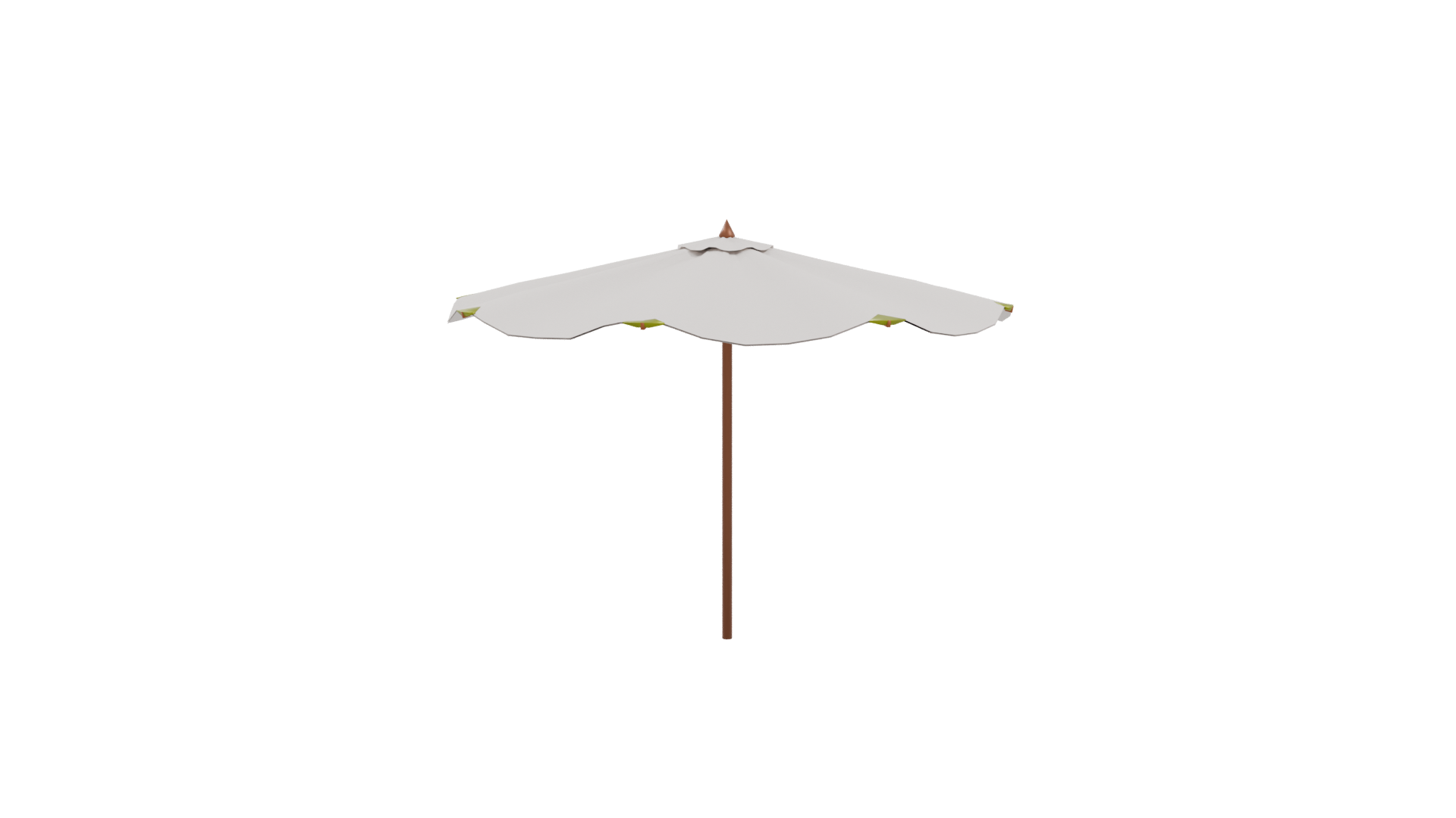 Stylish Outdoor Patio Umbrella 3D - Professional 3D Model Render 10