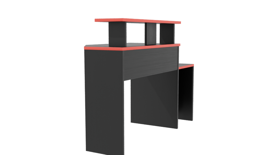 Stylish Modern Desk with Drawer 3D Model - Professional 3D Model Render 3