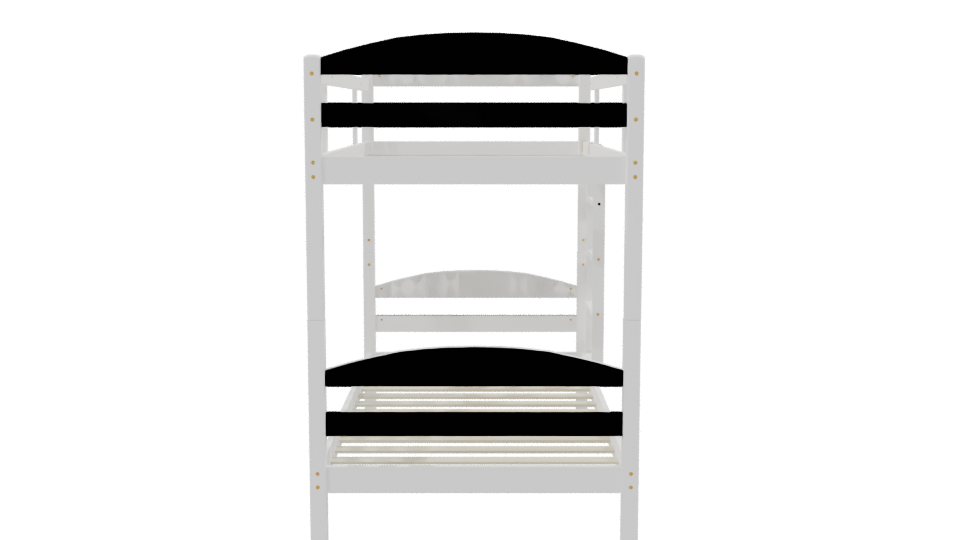 Stylish Two-Tiered Bunk Bed 3D - Professional 3D Model Render 8