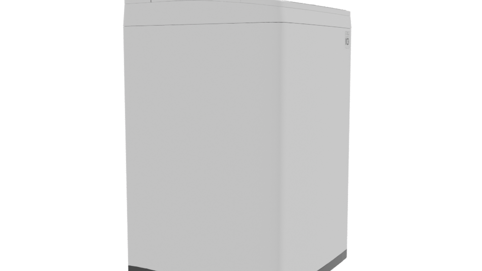 Compact Household Washing Machine Model - Professional 3D Model Render 9