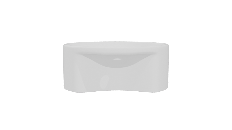 Sleek Freestanding Bathroom Sink Model - Professional 3D Model Render 5