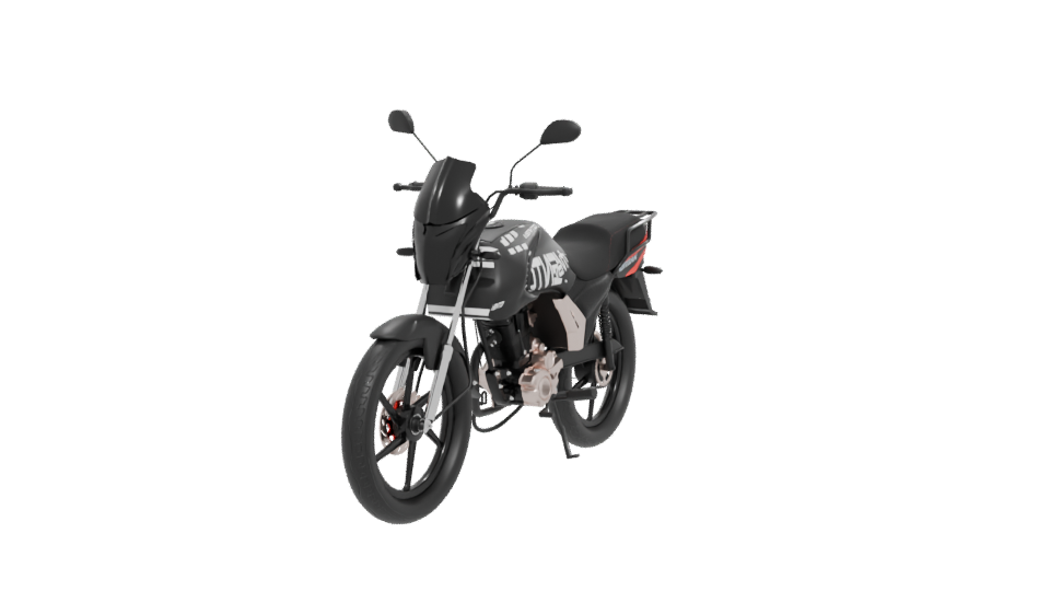 Dynamic Motorcycle 3D Model - Professional 3D Model Render 12