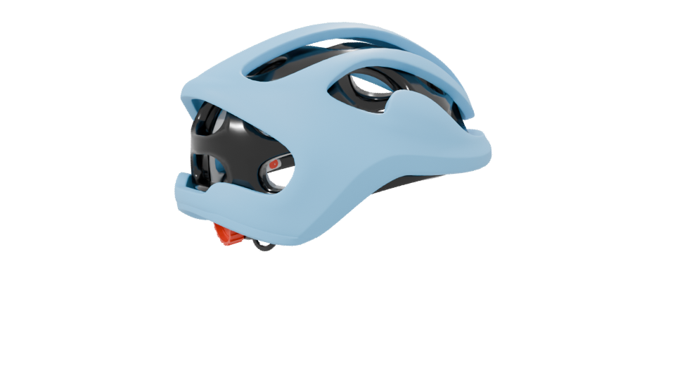Lightweight Modern Bicycle Helmet 3D Model - Professional 3D Model Render 7
