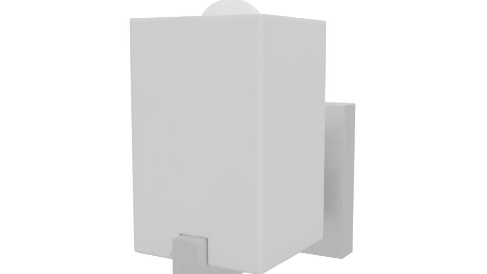 Minimalist White Paper Towel Dispenser 3D Model - Professional 3D Model Render 12