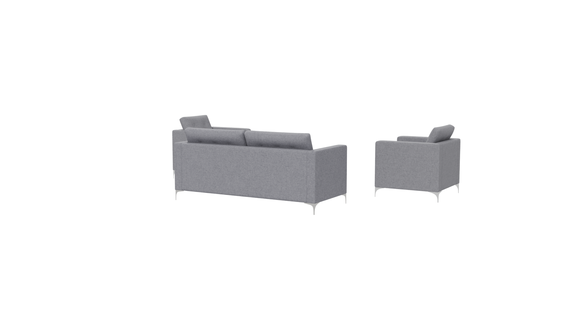 Stylish Modern Sofa Set 3D - Professional 3D Model Render 6