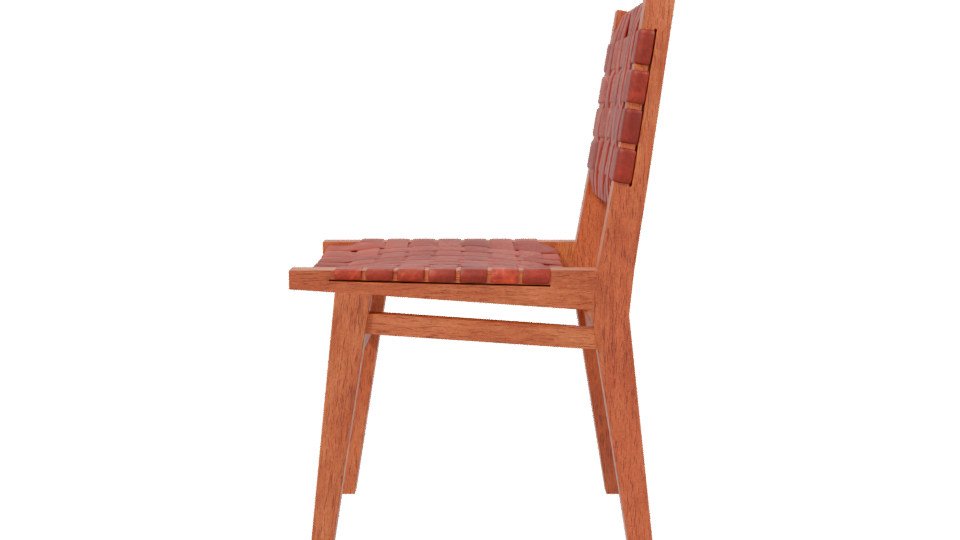 Stylish Woven Dining Chair 3D - Professional 3D Model Render 2