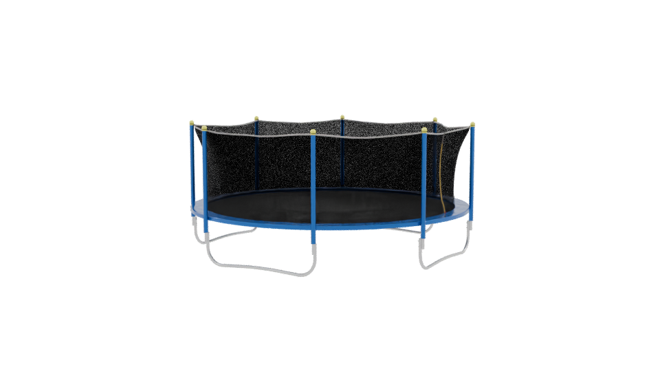 Round Jumping Trampoline Model - Professional 3D Model Render 9