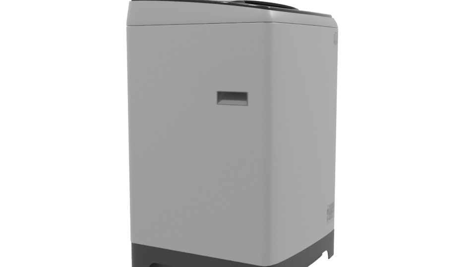 Compact Household Washing Machine 3D - Professional 3D Model Render 9