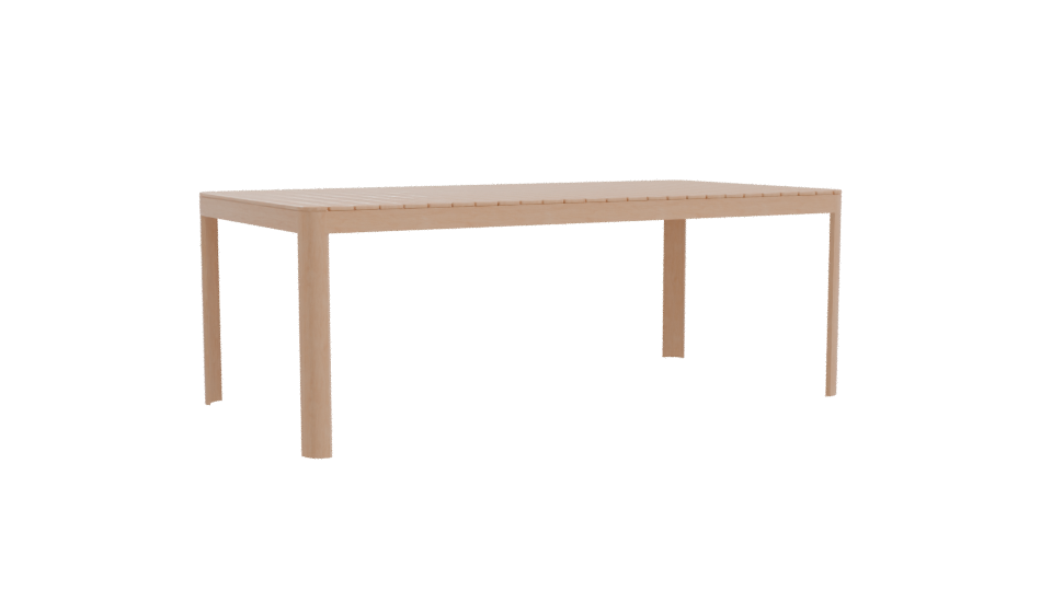 Stylish Outdoor Dining Table 3D - Professional 3D Model Render 10