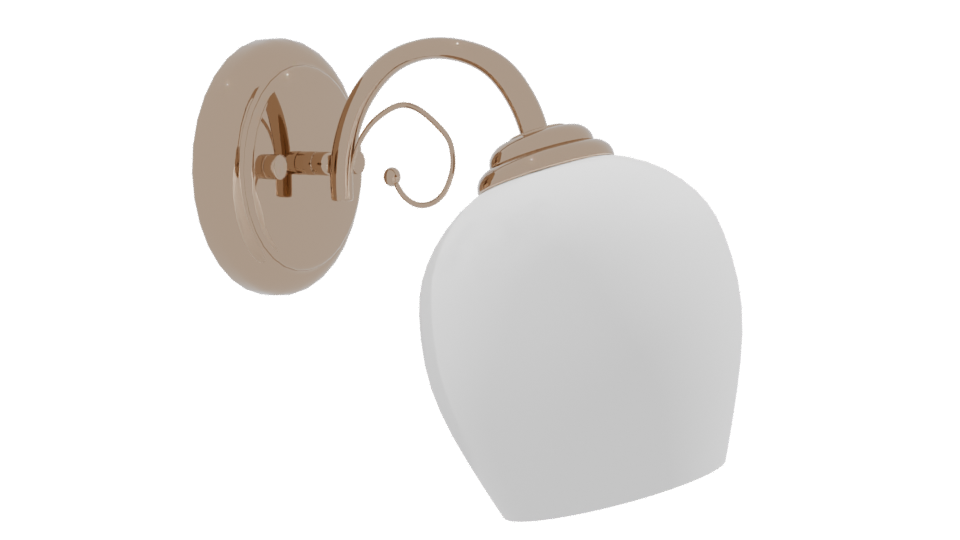 Stylish Modern Wall Light Fixture - Professional 3D Model Render 9