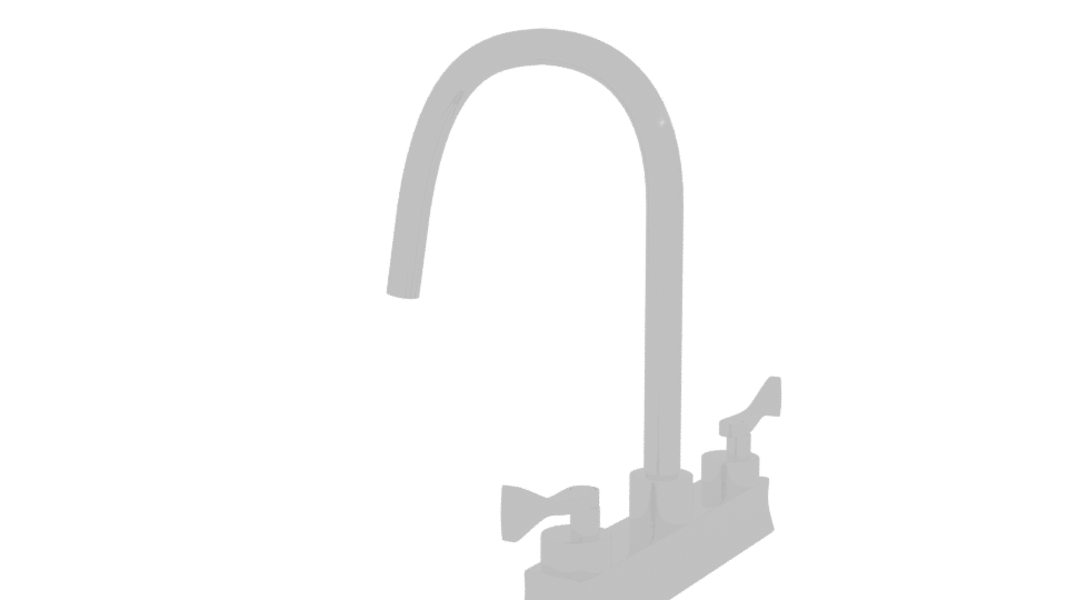 Stylish Kitchen Faucet Model - Professional 3D Model Render 3