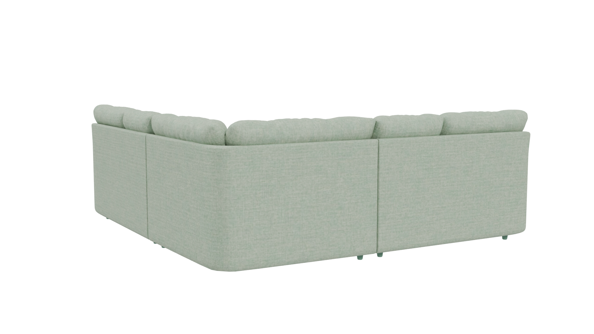 Stylish L-Shaped Sofa 3D Model - Professional 3D Model Render 19