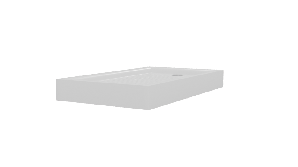 Stylish Modern Shower Base Model - Professional 3D Model Render 12