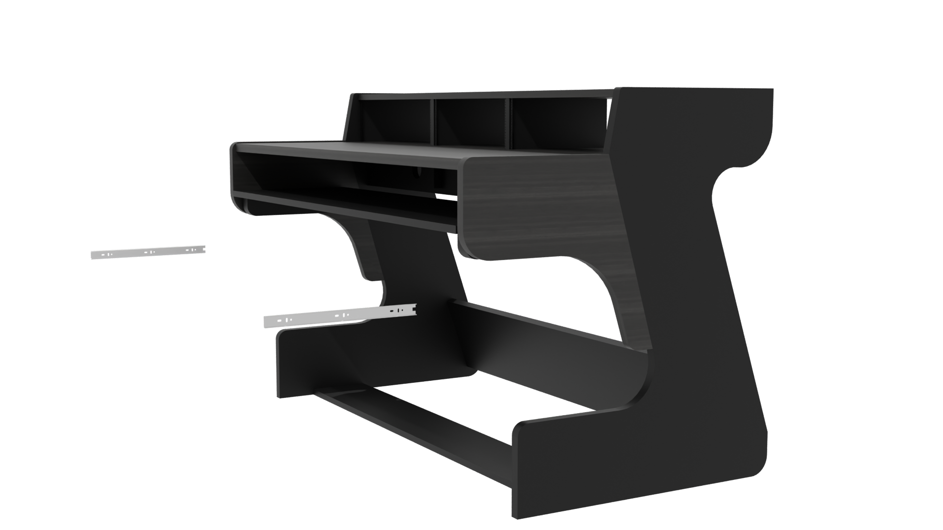 Contemporary Workspace Desk Model - Professional 3D Model Render 13