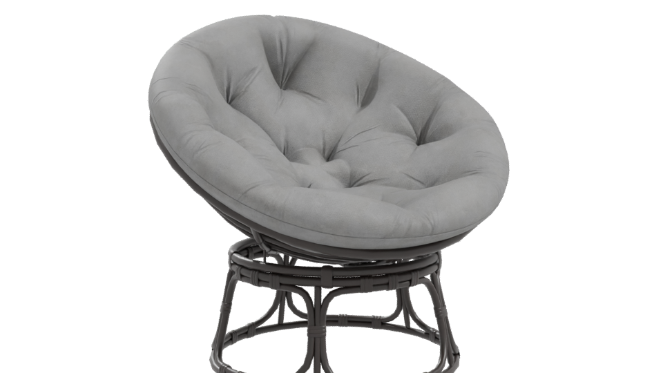 Stylish Fabric Lounge Chair Model - Professional 3D Model Render 10