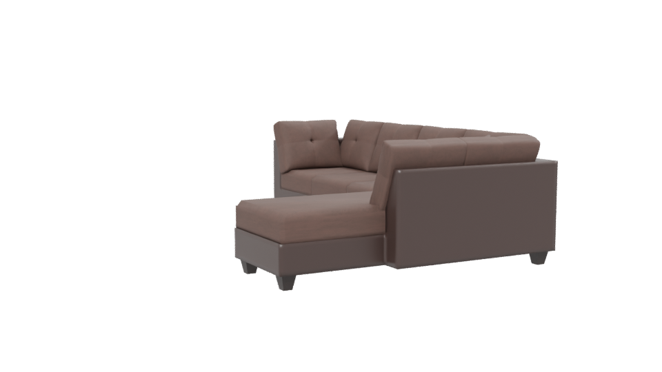 Stylish Sectional Sofa 3D Model - Professional 3D Model Render 13