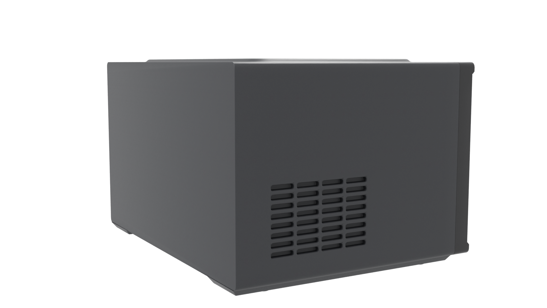 Sleek Black Microwave Oven 3D - Professional 3D Model Render 7